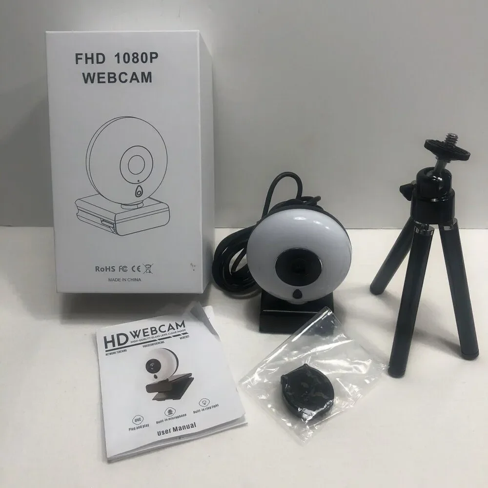 1080P Webcam HD USB PC Desktop Laptop Web Camera Microphone Video Record FHD